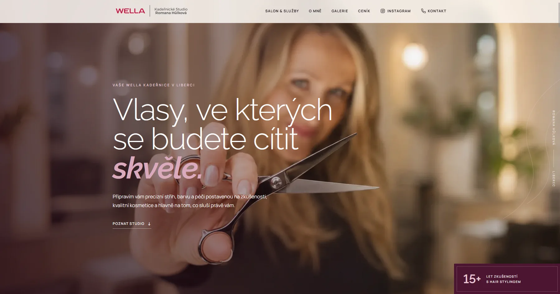 Web Kadeřnice Liberec