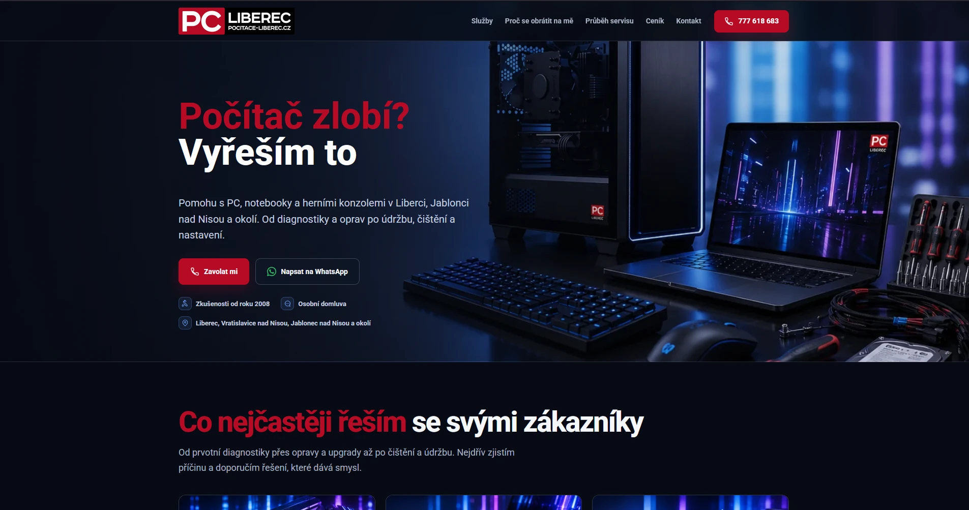 Web Počítače Liberec