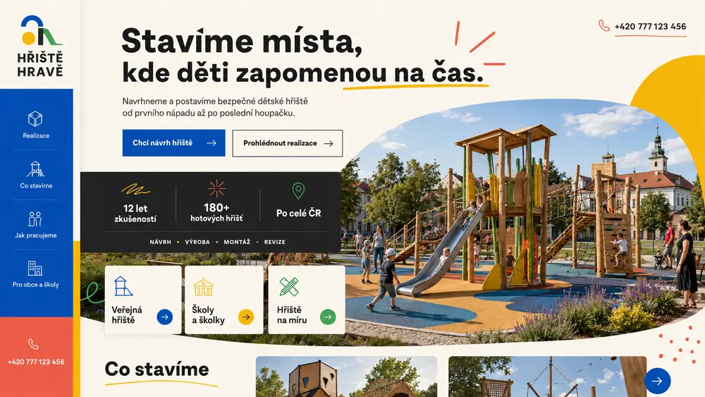 Návrh webu pro výrobce dětských hřišť