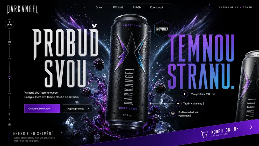 Návrh produktového webu